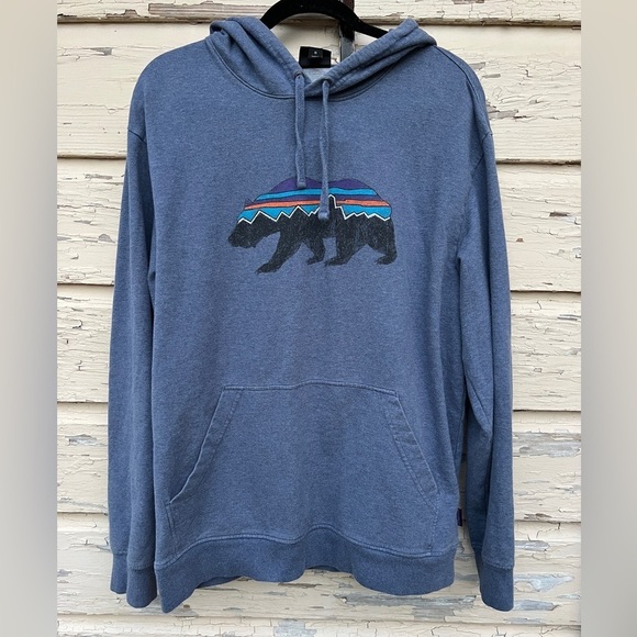 Patagonia Other - Patagonia Fitz Roy Bear Midweight Sweatshirt Pullover Organic Cotton Hoodie